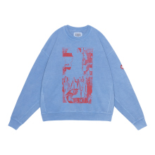 C.E / シーイー | OVERDYE MD PLain Speech CREW NECK - Blue