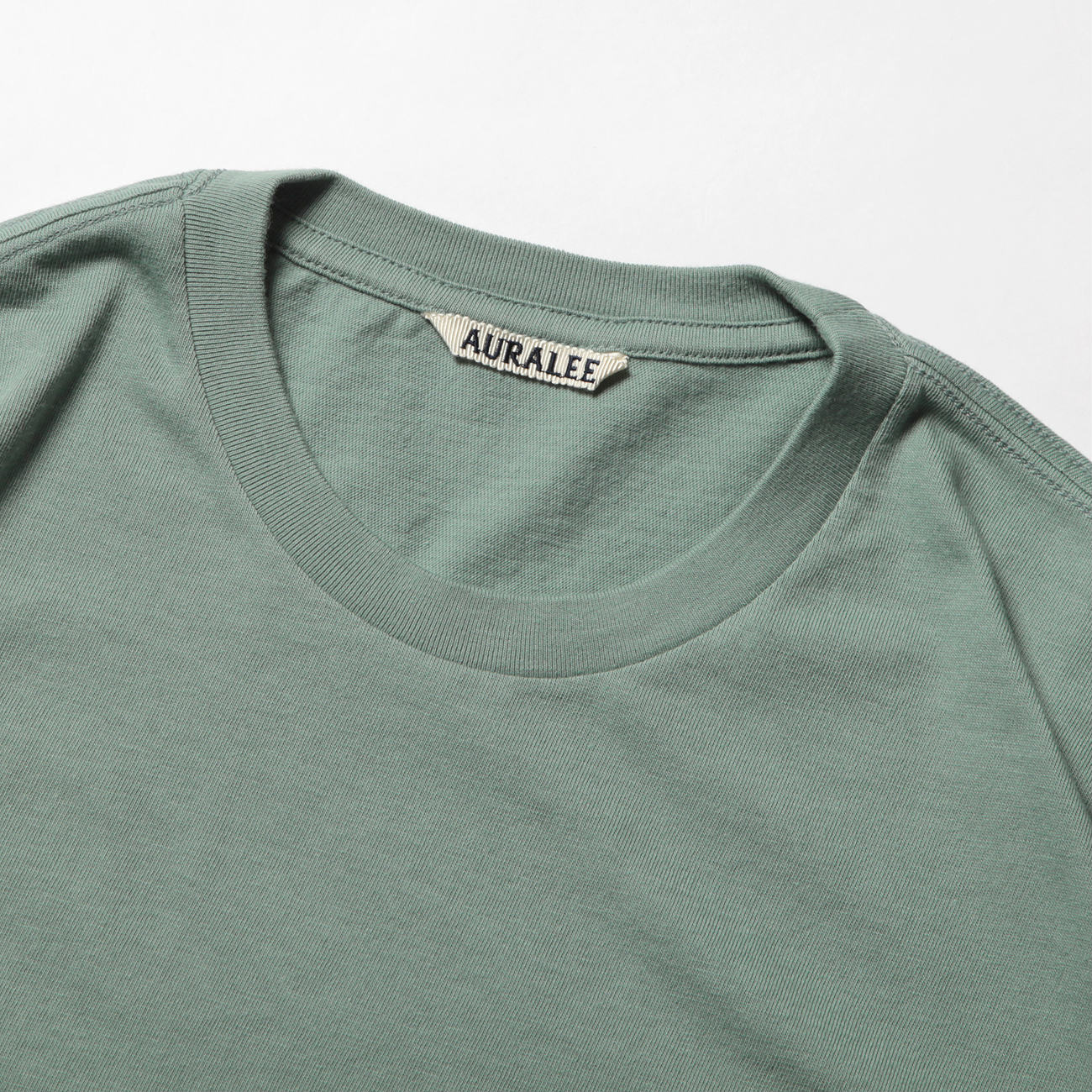 AURALEE / オーラリー | SEAMLESS CREW NECK TEE (メンズ) - Teal
