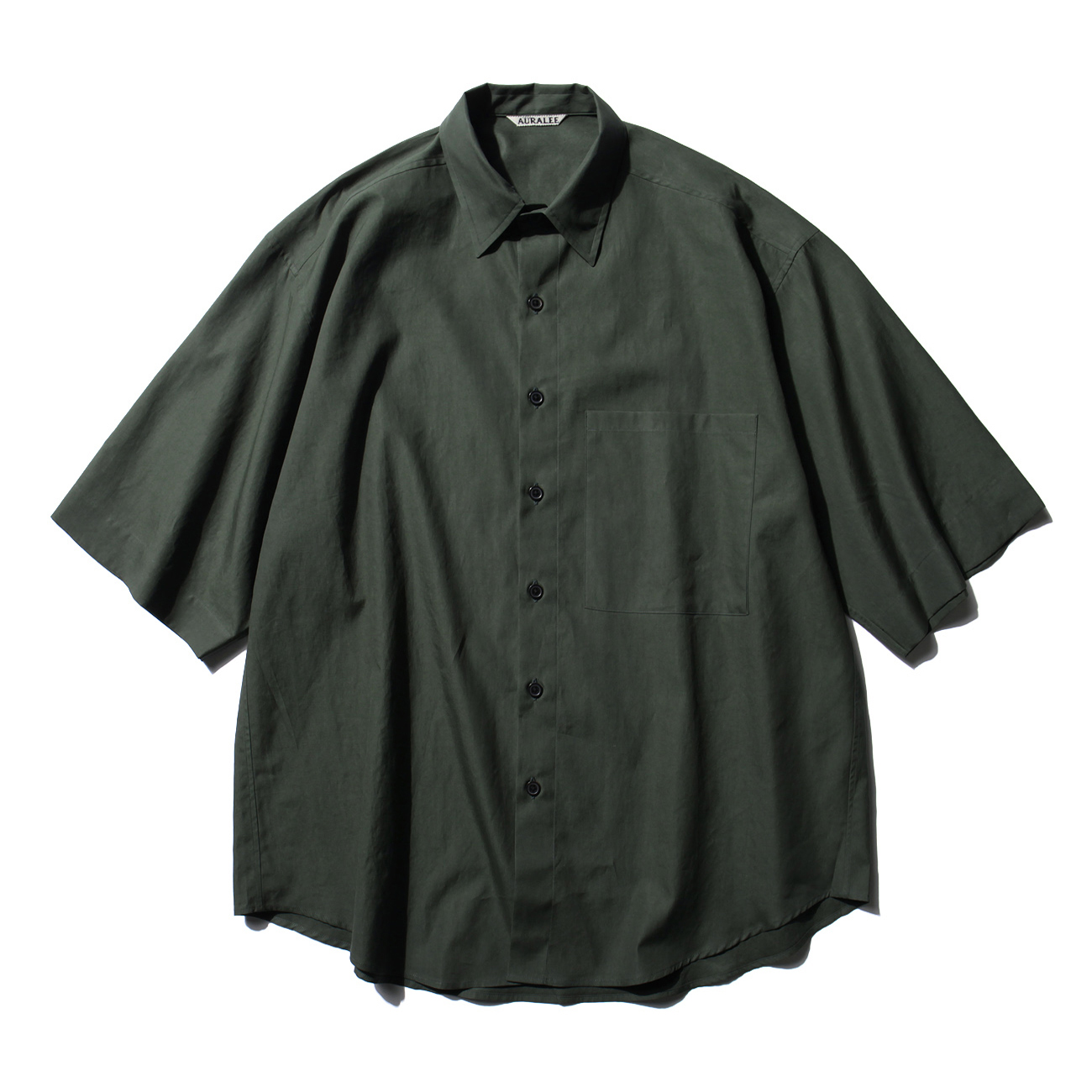 AURALEE / オーラリー | WASHED FINX TWILL HALF SLEEVED BIG