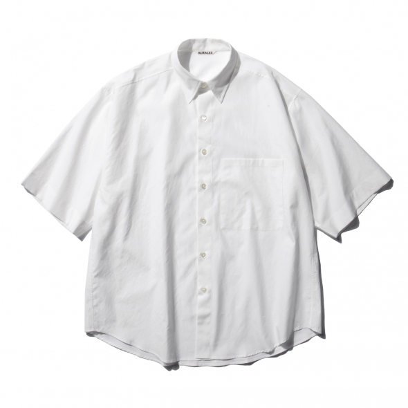 AURALEE / オーラリー | WASHED FINX TWILL HALF SLEEVED BIG SHIRTS