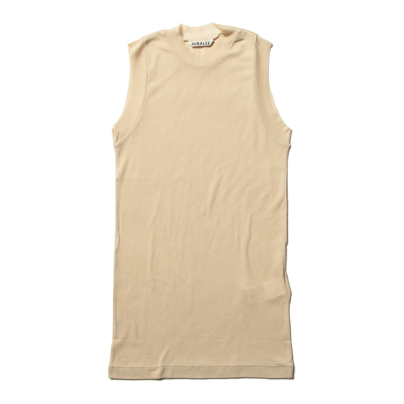 GIZA SUPER HIGH GAUGE SHEER RIB TANK (レディース) - Light Beige