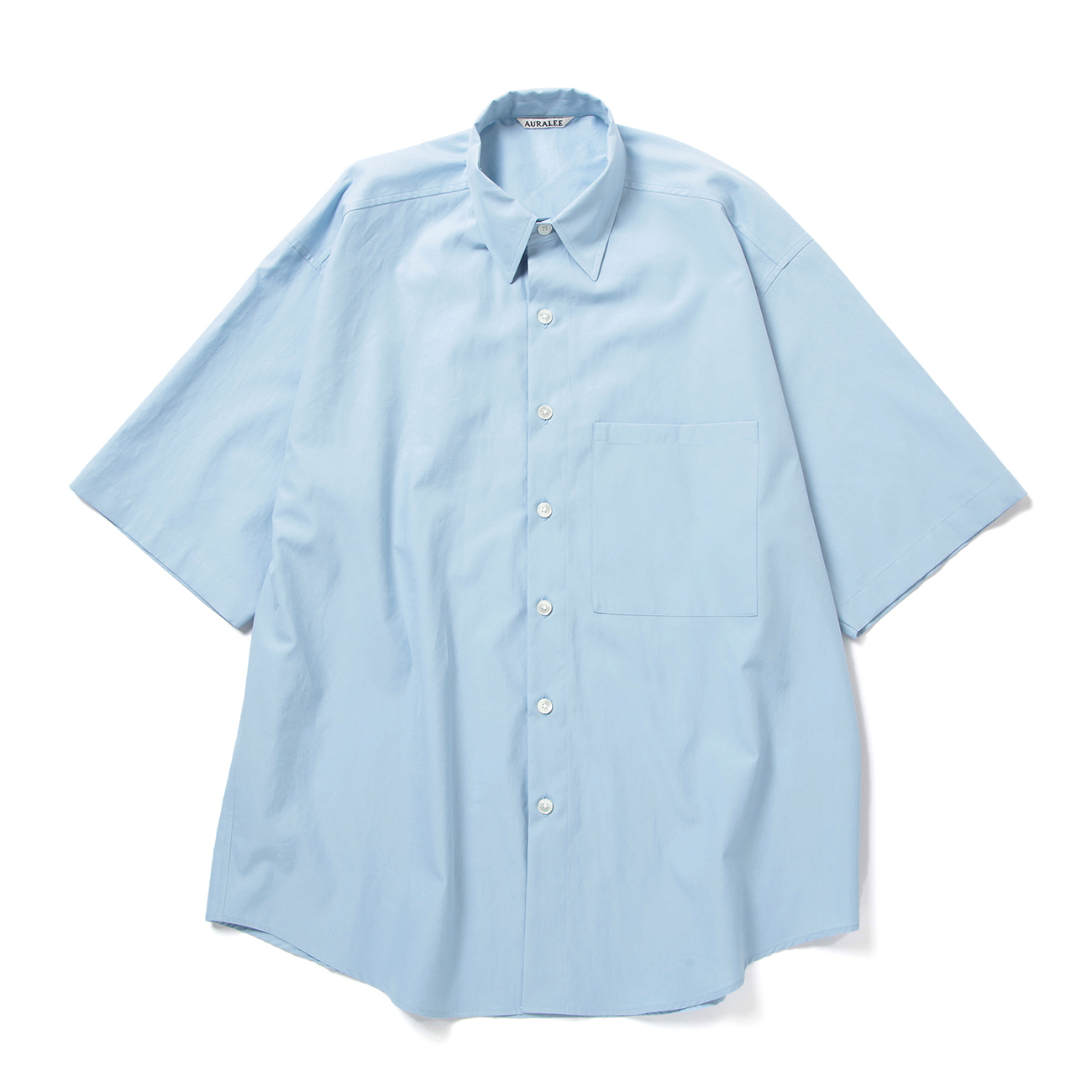 AURALEE / オーラリー | WASHED FINX TWILL BIG HALF SLEEVED SHIRT 