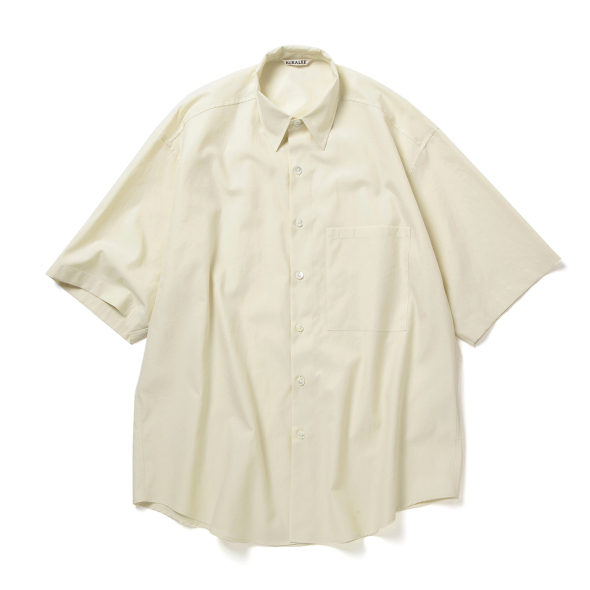 AURALEE / オーラリー | WASHED FINX TWILL BIG HALF SLEEVED SHIRT