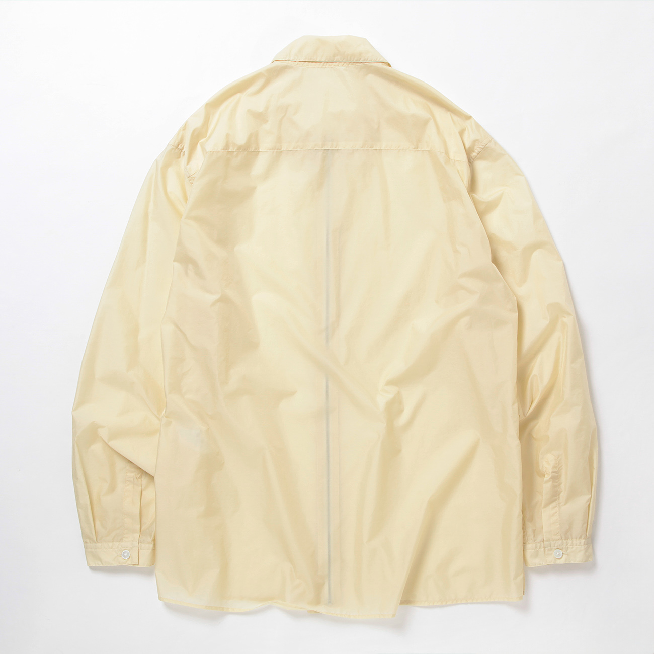 LIGHT NYLON ZIP SHIRT (メンズ) - Light Yellow