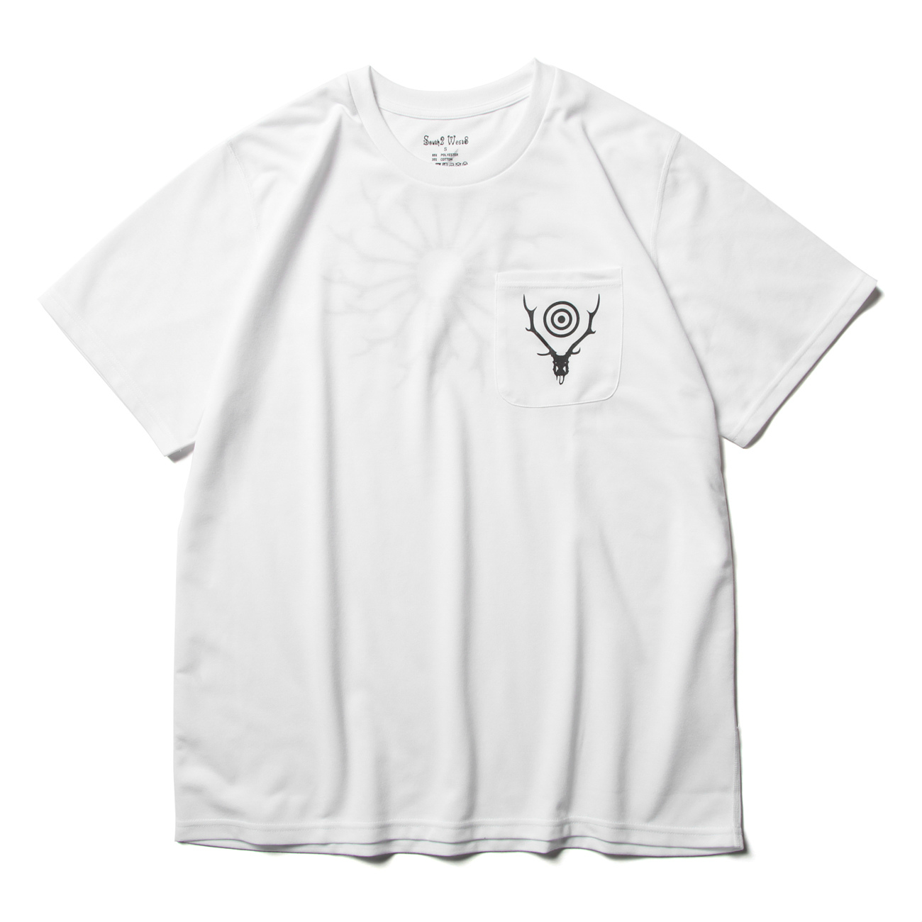 South2 West8 / サウスツーウエストエイト | S/S Round Pocket Tee - Circle Horn - White |  通販 - 正規取扱店 | COLLECT STORE / コレクトストア