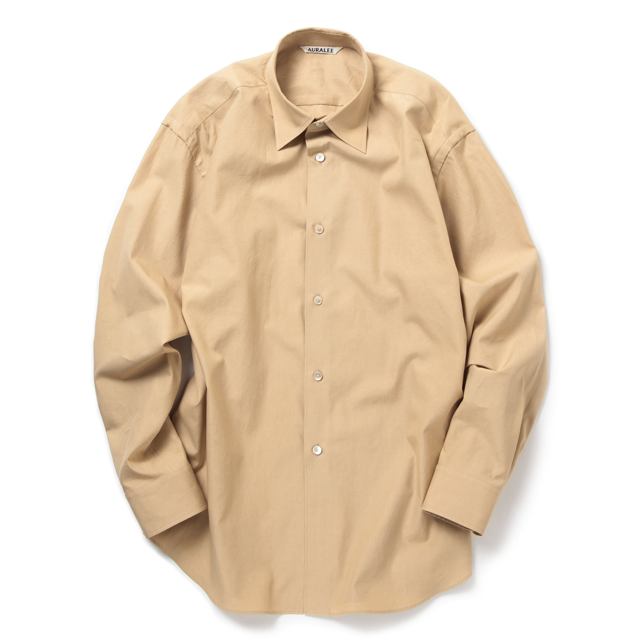 AURALEE / オーラリー | WASHED FINX TWILL SHIRT (レディース) - Light Brown | 通販 -  正規取扱店 | COLLECT STORE / コレクトストア