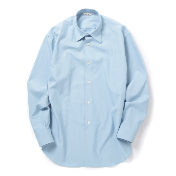AURALEE / オーラリー | WASHED FINX TWILL SHIRT (レディース) - Sax