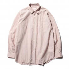 COMOLI / コモリ | コモリシャツ - Pink Stripe