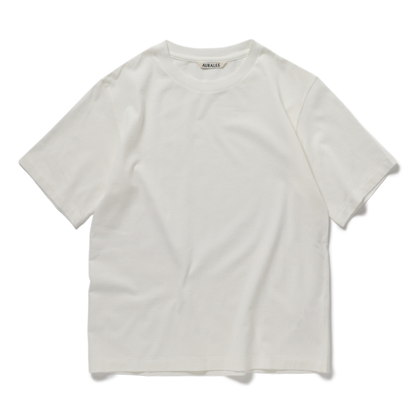 AURALEE / オーラリー | HIGH GAUGE COTTON JERSEY TEE (レディース