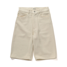 AURALEE / オーラリー | SILK NEP DENIM 5P WIDE SHORTS (レディース) - Ivory White