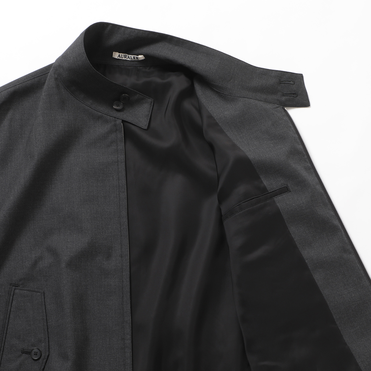AURALEE / オーラリー | ULTRA FINE TROPICAL WOOL ZIP BLOUSON