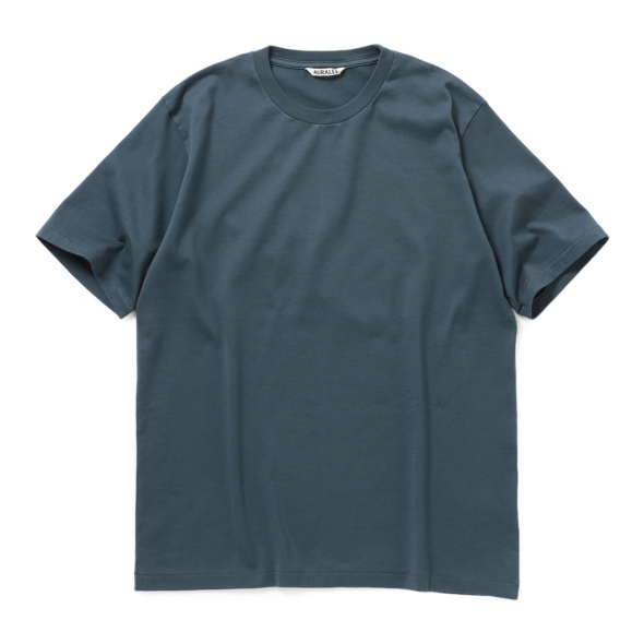 AURALEE / オーラリー | LUSTER PLAITING TEE (メンズ) - Deep Blue