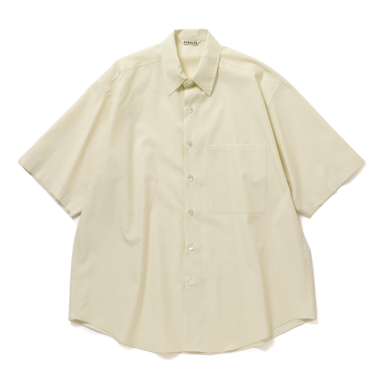 AURALEE / オーラリー | WASHED FINX TWILL BIG HALF SLEEVED SHIRT