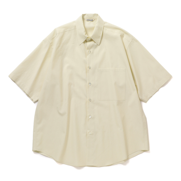 AURALEE / オーラリー | WASHED FINX TWILL BIG HALF SLEEVED SHIRT