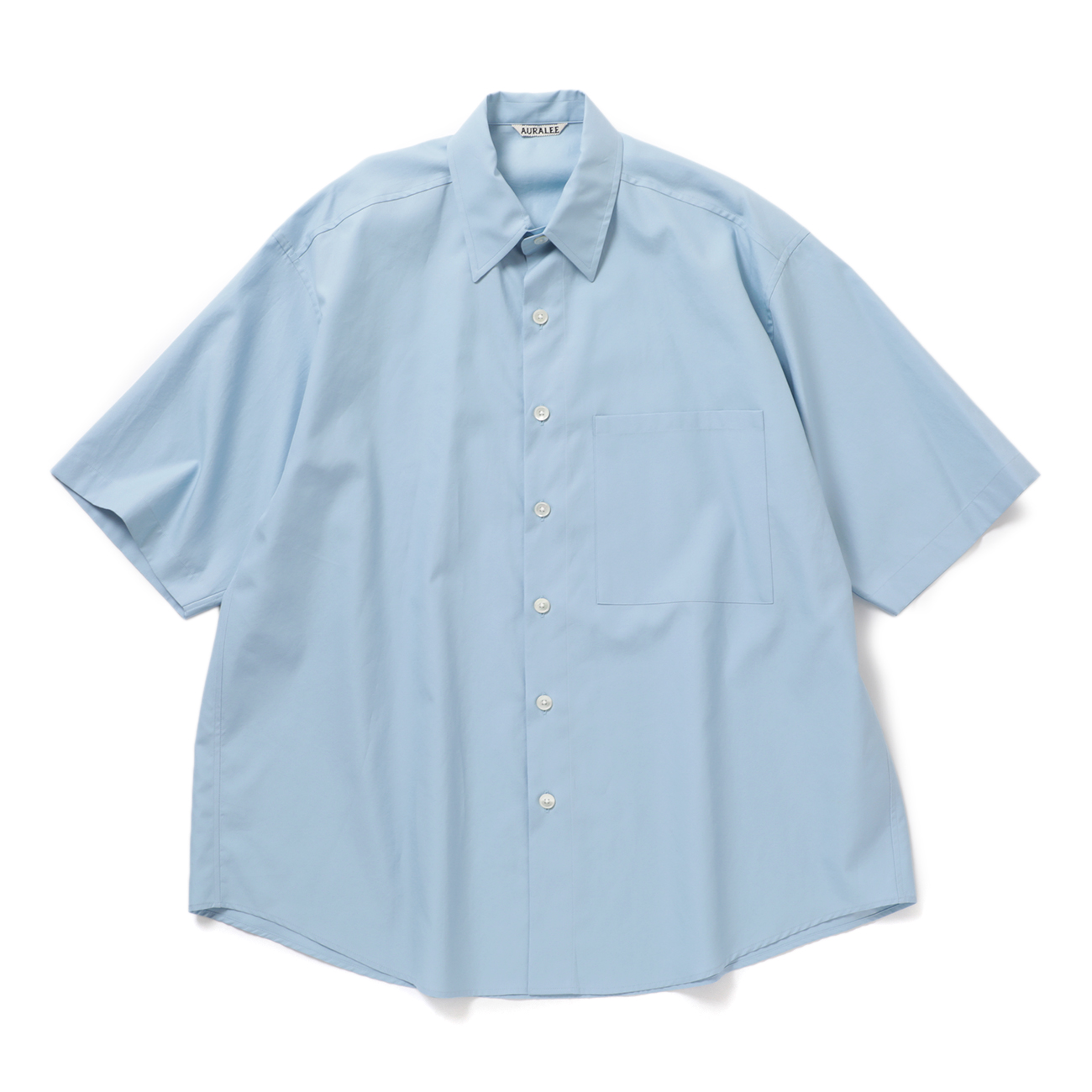 AURALEE / オーラリー | WASHED FINX TWILL BIG HALF SLEEVED SHIRT