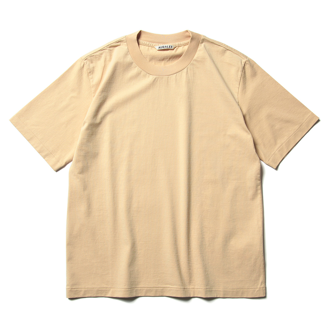 ORGANIC COTTON HIGH GAUGE JERSEY TEE (レディース) - Light Beige