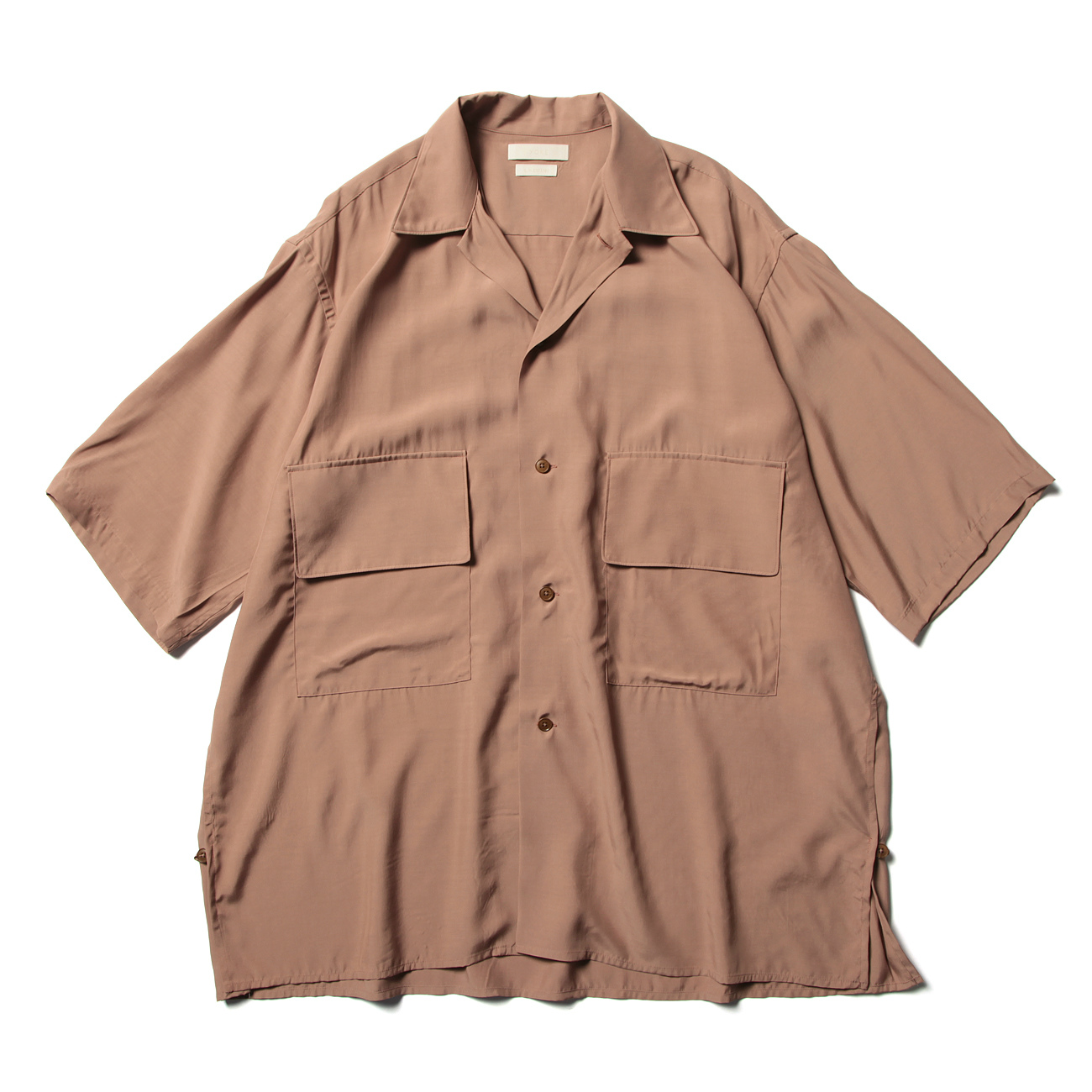 YOKE / ヨーク | HALF SLEEVES BIG FLAP SHIRT - Taupe | 通販