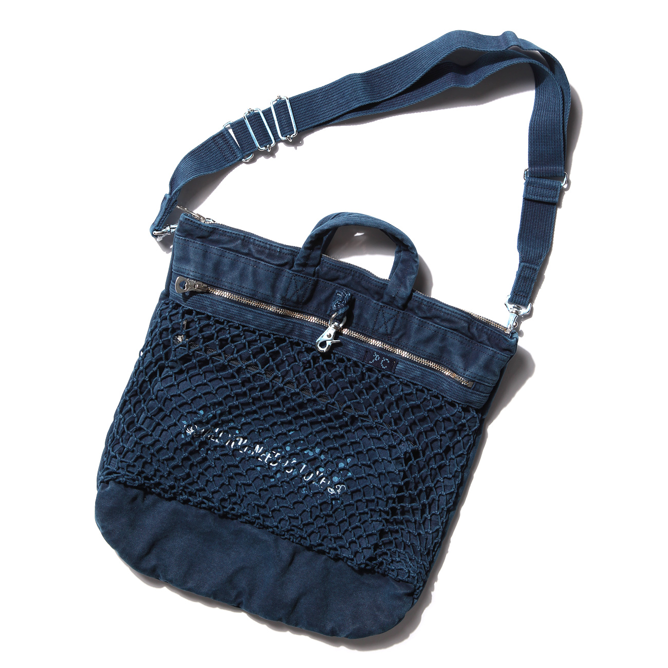 Porter Classic / ポータークラシック | CANVAS NET HELMET BAG - Blue