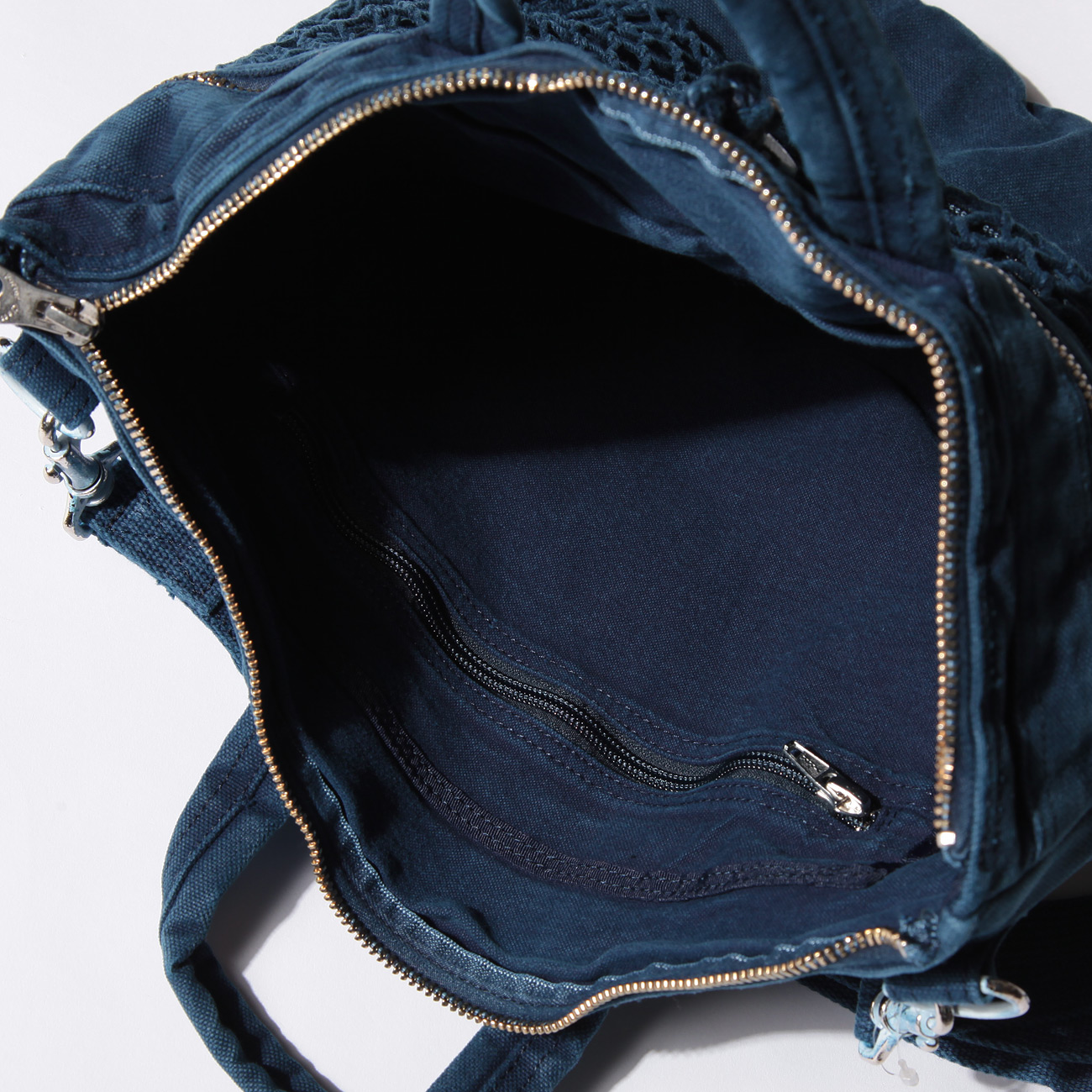 Porter Classic / ポータークラシック | CANVAS NET HELMET BAG - Blue