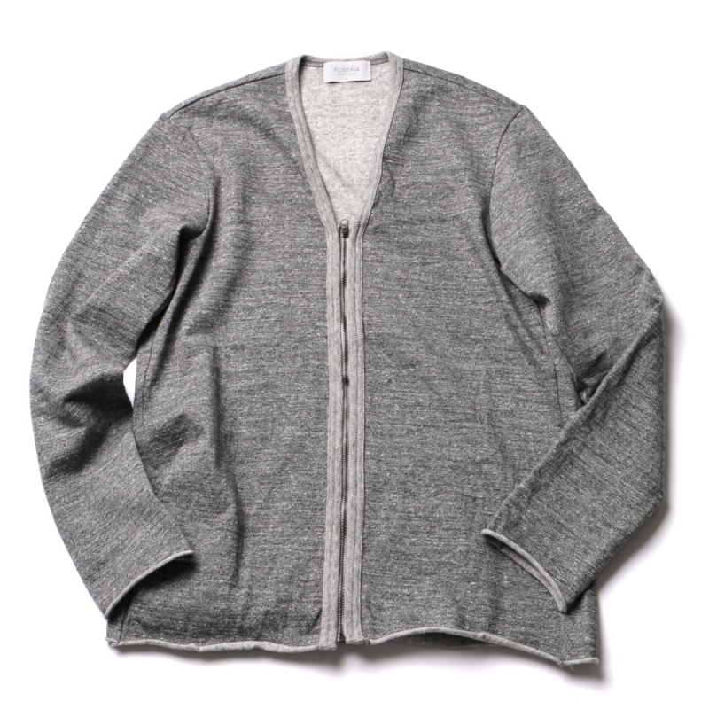 FLISTFIA / フリストフィア | Zip Cardigan - Charcoal | 通販 - 正規