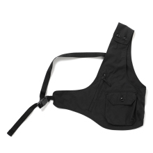 ENGINEERED GARMENTS / エンジニアドガーメンツ | Shoulder Vest - Lt.Weight Nyco Poplin - Black