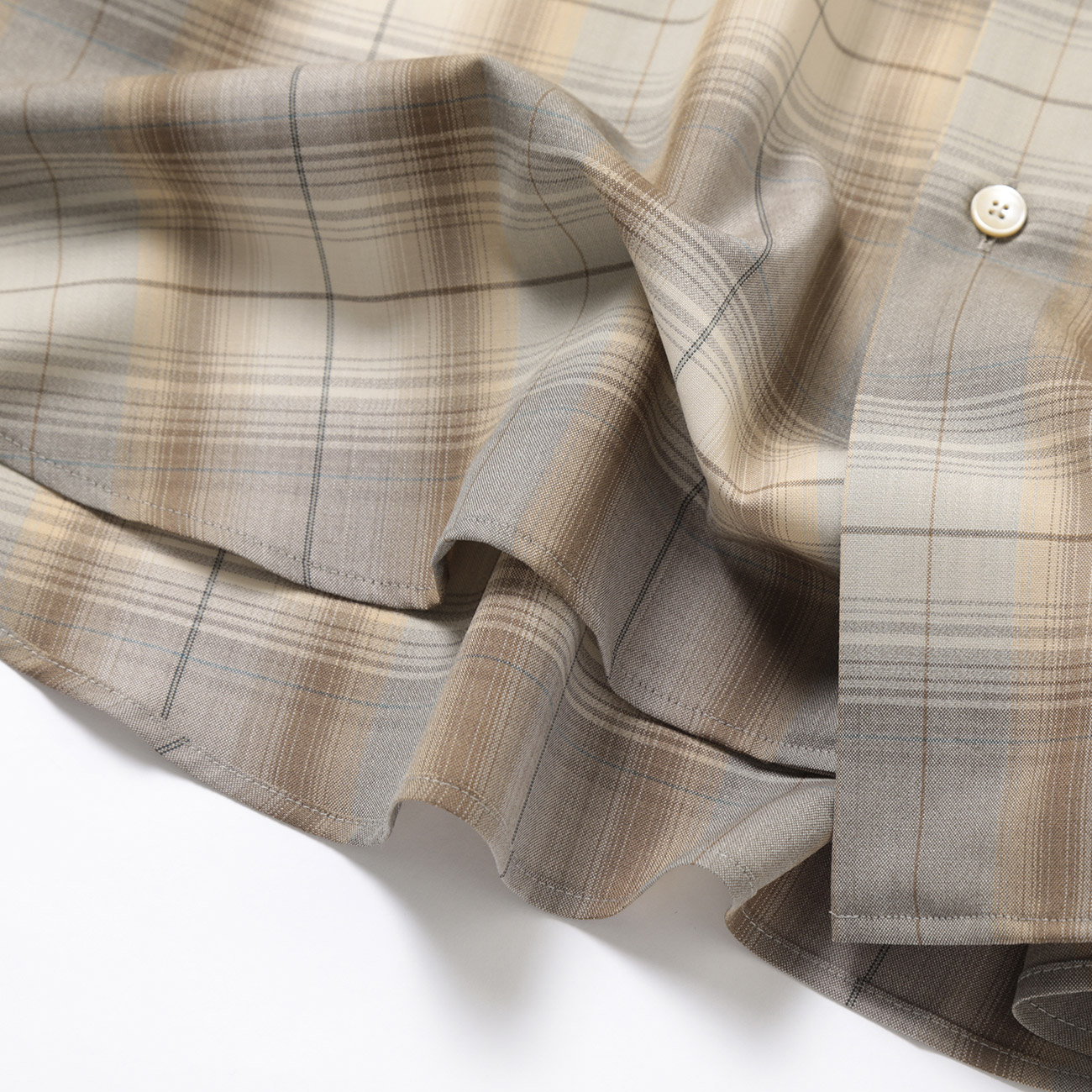 AURALEE / オーラリー | SUPER LIGHT WOOL CHECK SHIRT (メンズ