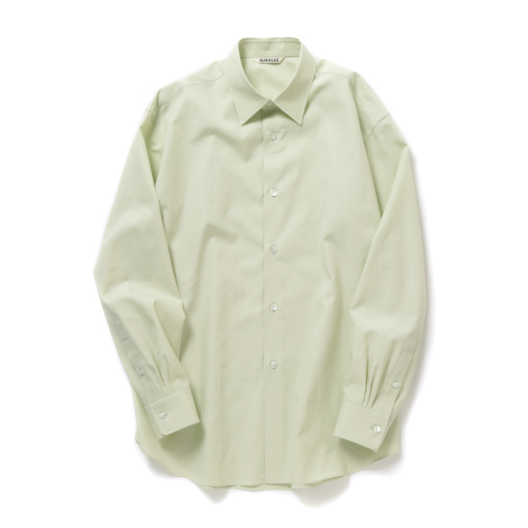 AURALEE 20SS ライトグリーン　シャツ　オーラリー　ブラウス AURALEE / オーラリー | WASHED FINX TWILL SHIRT (レディース