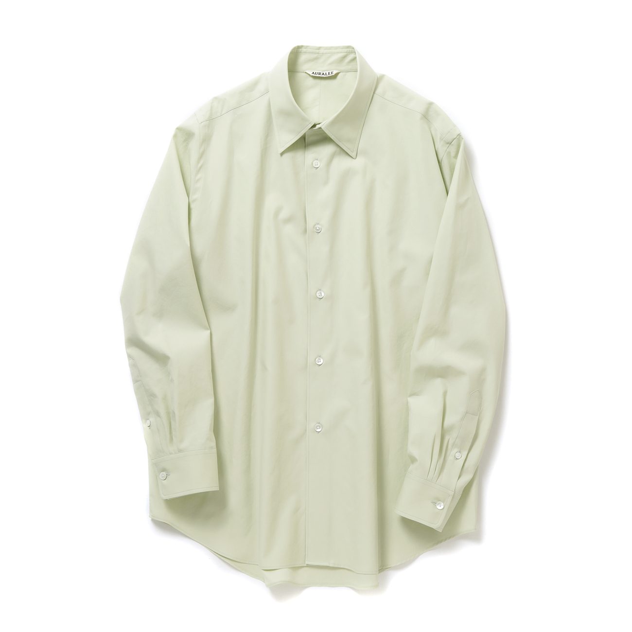 【AURALEE】スフィンクスツイル　シャツ　ライト グリーン AURALEE オーラリー 20SS WASHED FINX TWILL BIG SHIRTS