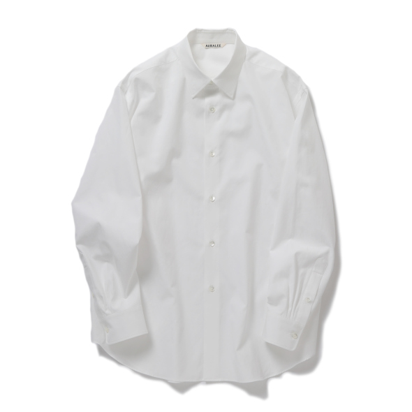 オーラリー AURALEE フィンクスコットン半袖シャツ AURALEE[オーラリー] 23SS Washed Finx Twill Big Half Sleeved