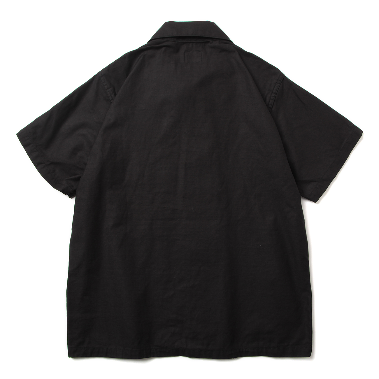 S/S Fatigue Shirt - Backsateen - Black 背面