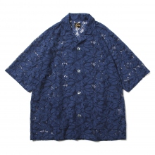 Cabana Shirt - C/PE/R Lace Cloth / Flower - Navy