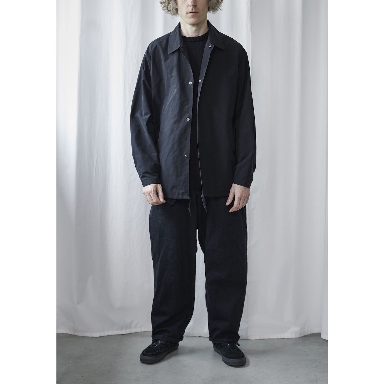 COMOLI コモリ COTTON NYLON COACH JACKET-