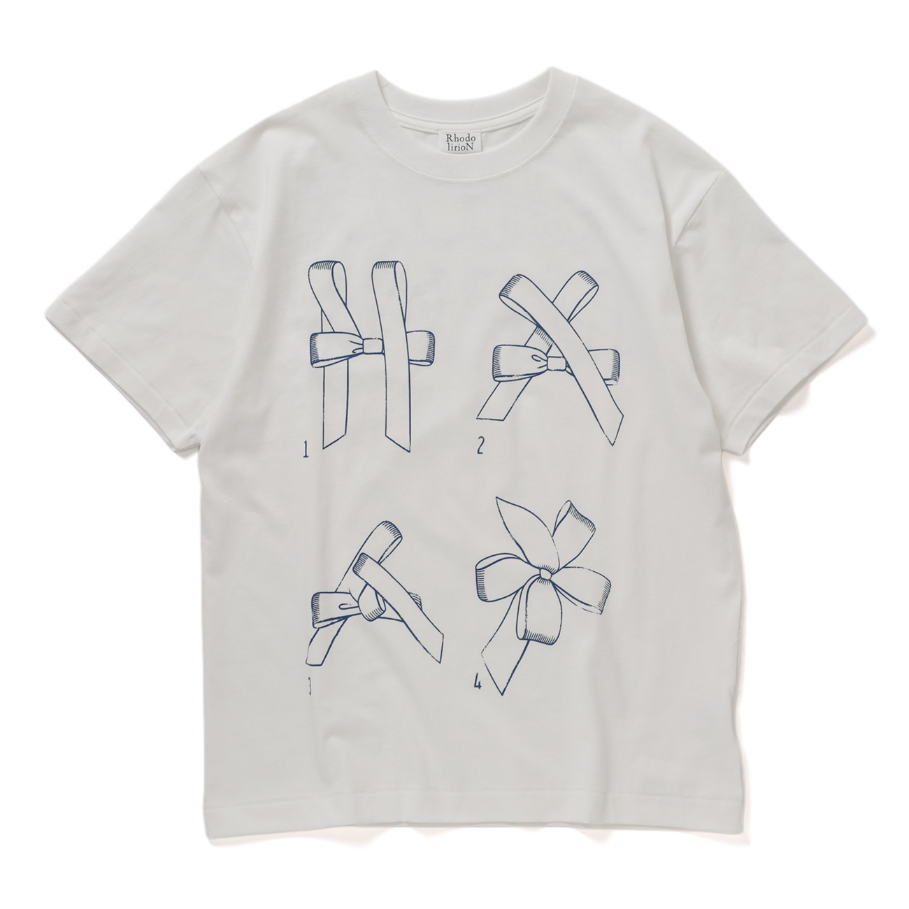RhodolirioN / ロドリリオン | Printed Making a bow with Ribbon Tee