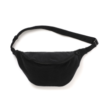 COMOLI / コモリ | シルクネップ ウエストバッグ - Black