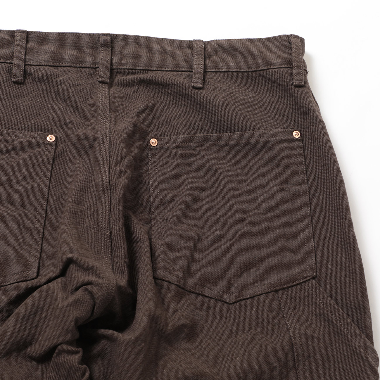 COMOLI / コモリ | コットンダック ペインターパンツ - Brown | 通販