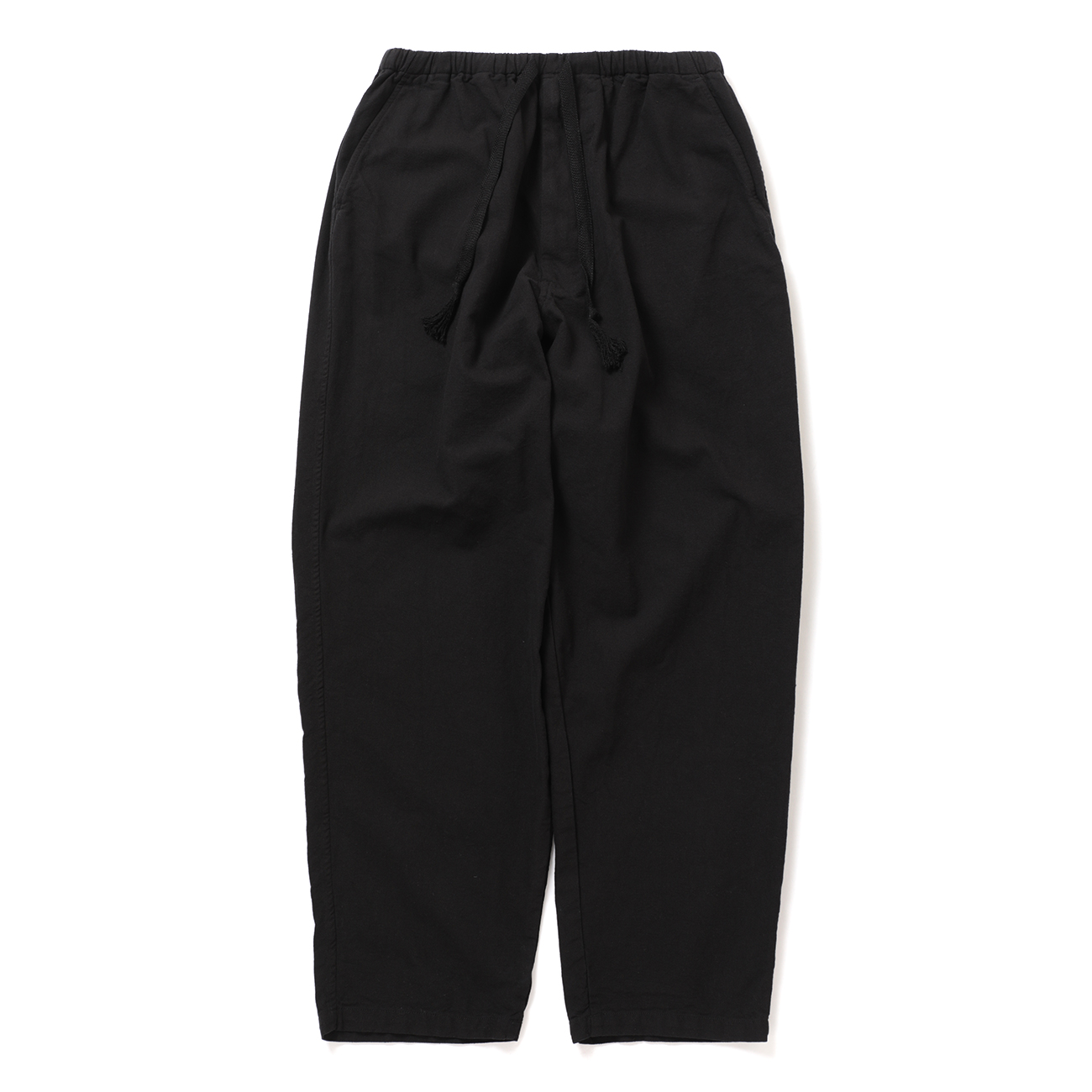 COMOLI / コモリ | コットンダックス テーパードパンツ - Black | 通販 