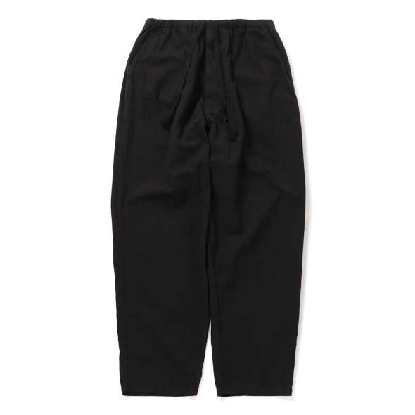 COMOLI / コモリ | コットンダックス テーパードパンツ - Black | 通販