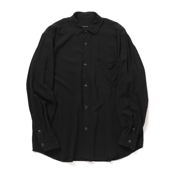 COMOLI / コモリ | レーヨン コモリシャツ - Black | 通販 - 正規取扱
