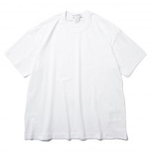 COMME des GARCONS SHIRT | cotton jersey plain 165gr with CDG SHIRT logo back - White