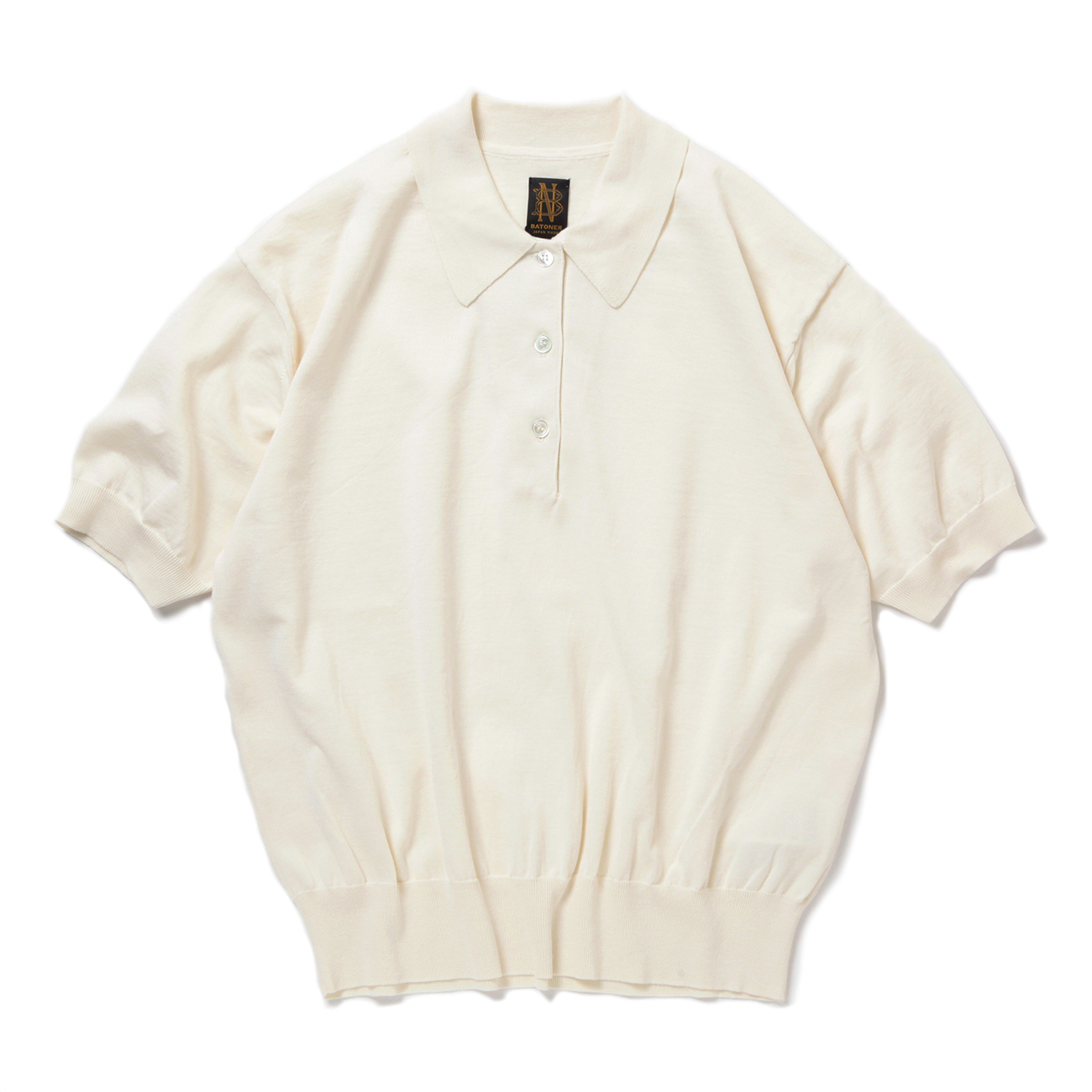 THE SEAISLAND COTTON HIGH GAUGE POLO S/S (レディース) - White