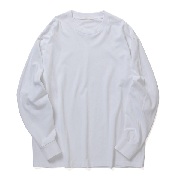 COMOLI / コモリ | コットンジャージ 長袖Tシャツ - White | 通販