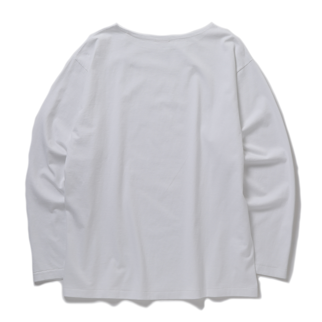 COMOLI / コモリ | コットンジャージ ボートネック - White COMOLI / コモリ | コットンジャージ ボートネック - White