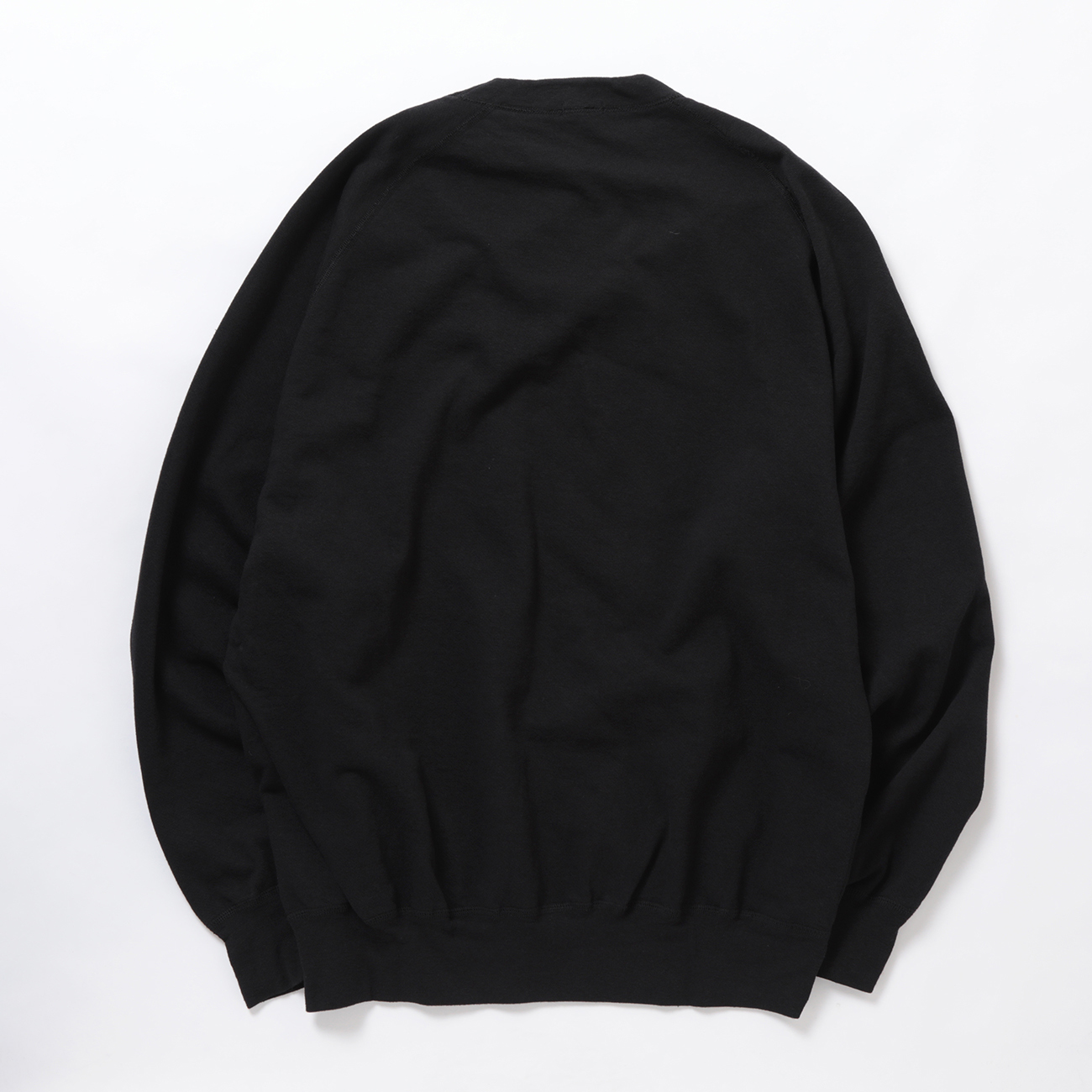 COMOLI / コモリ | LWコットン裏毛 クルーネック - Black | 通販