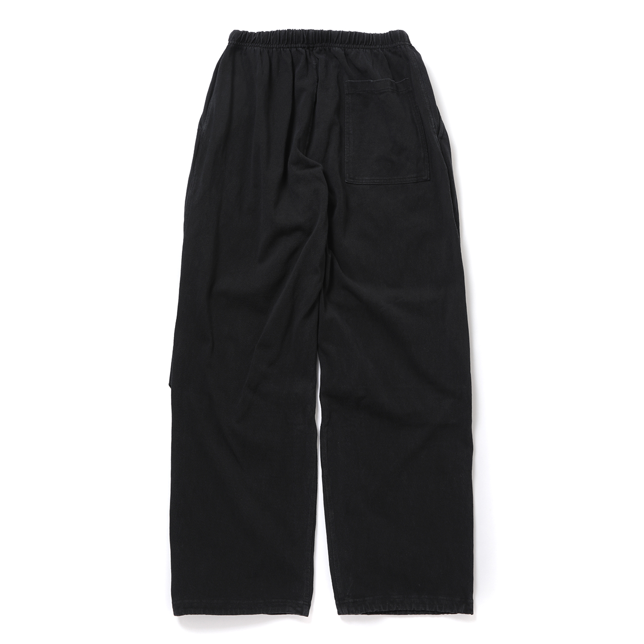 COMOLI / コモリ | コットンジャージ ニータックパンツ - Black