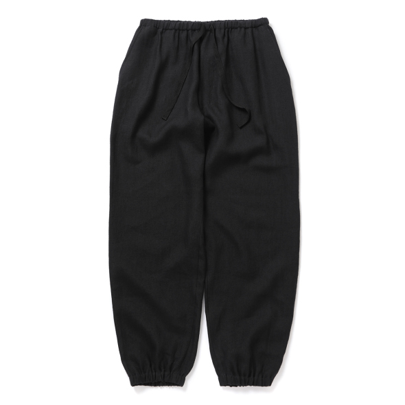 25ss 未使用 コモリ カナパ ドローストリング パンツ ブラック サイズ 2 COMOLI - COMOLI カナパ ドローストリングパンツ size2の通販 by