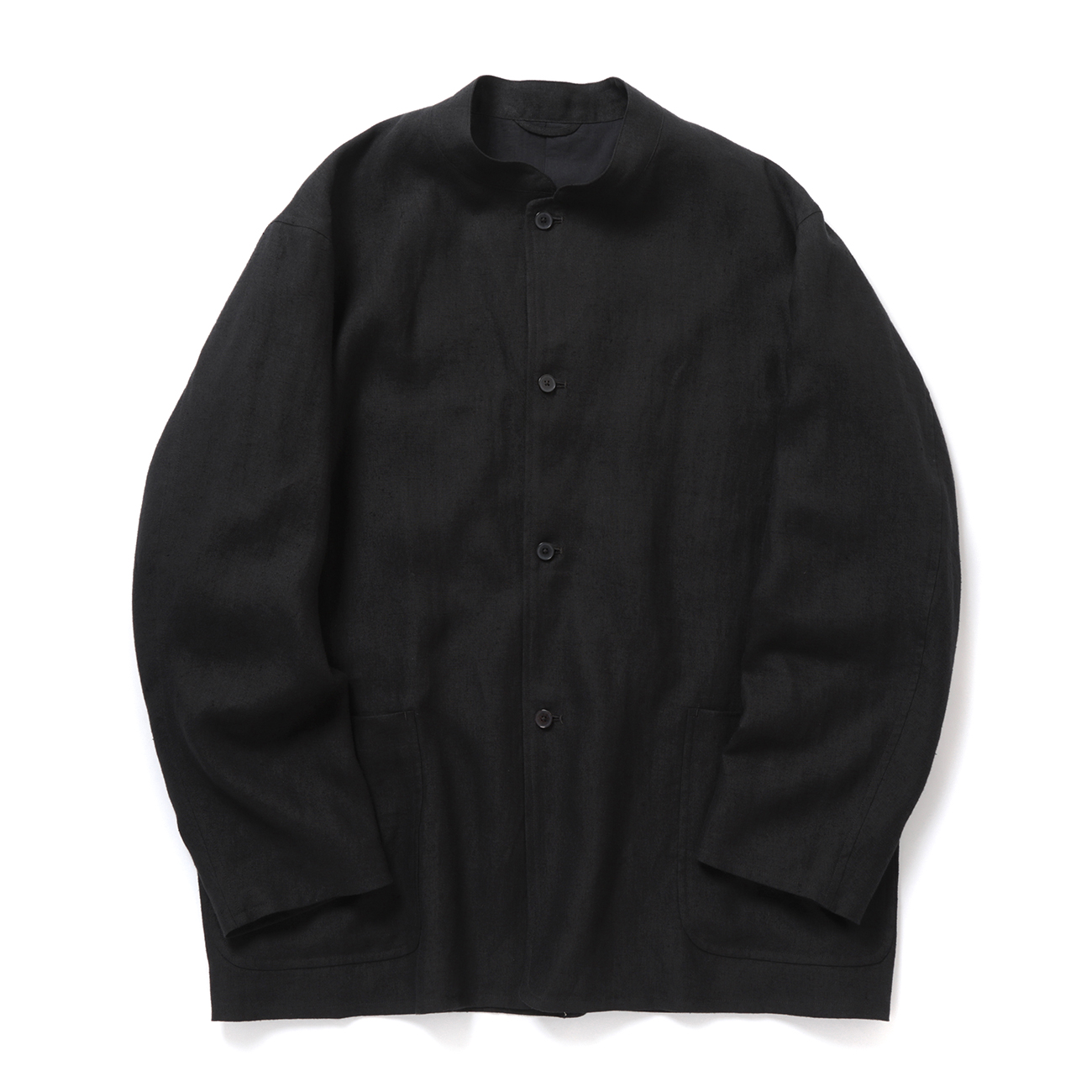 ゆうすけ様❗️コモリ　カナパスタンドカラージャケット　パンツセット❗️ COMOLI カナパ スタンド カラー ジャケット, Black – Navyblue