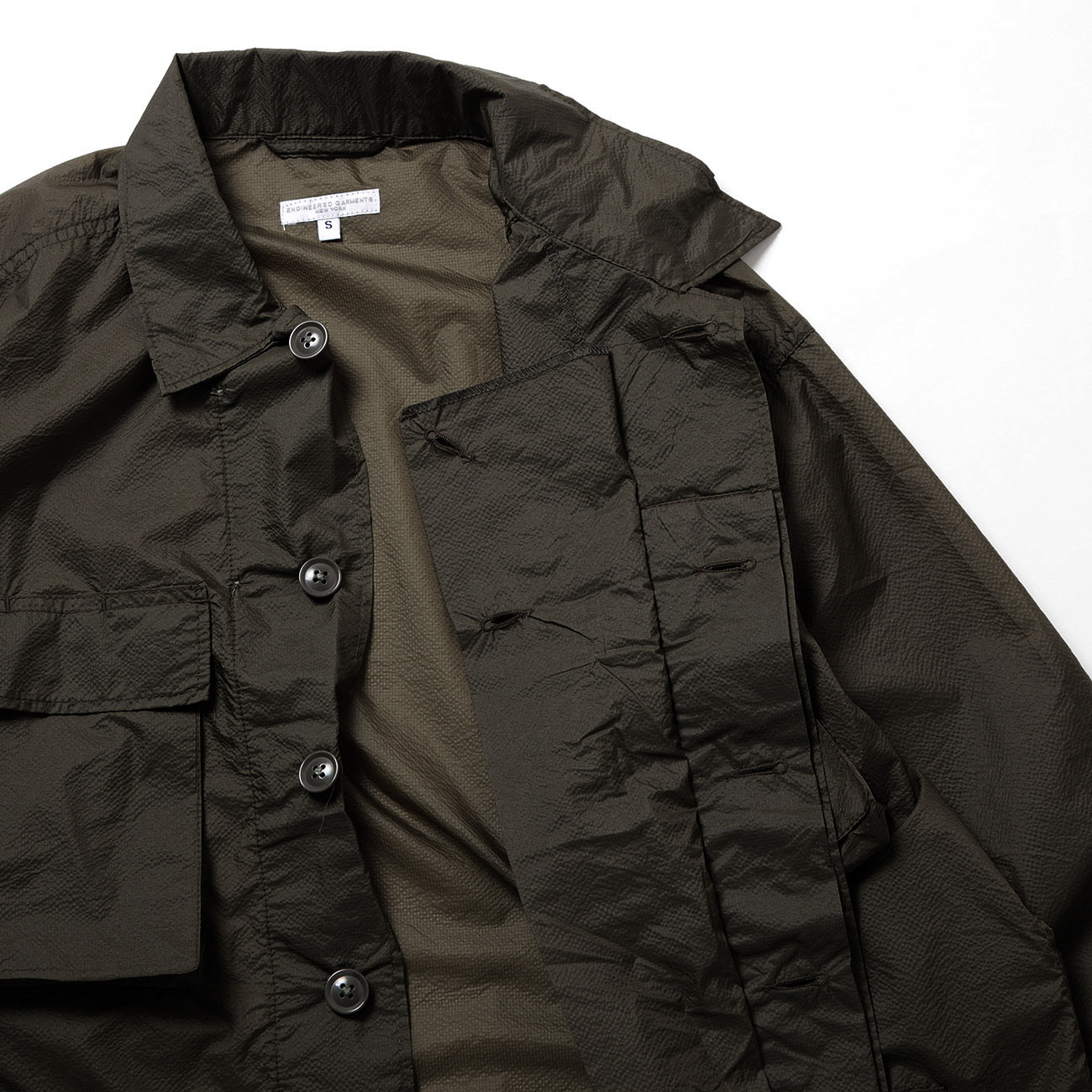 BDU Jacket - Nylon Micro Ripstop - Brown 裏地