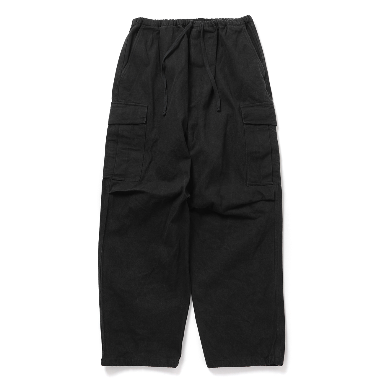COMOLI / コモリ | ブラックドリル 6Pパンツ - Black | 通販