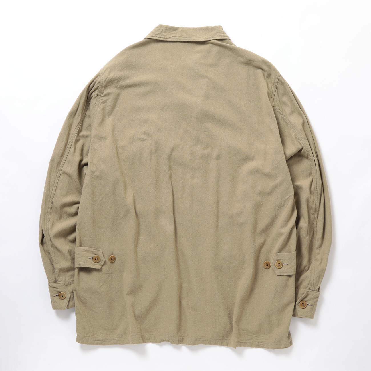 COMOLI コモリ ローシルクB.D.Uジャケット 2 COMOLI (コモリ) ローシルク B.D.U ジャケット [KHAKI]