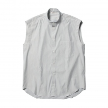AURALEE / オーラリー | WASHED FINX TWILL STRIPE SLEEVELESS SHIRTS